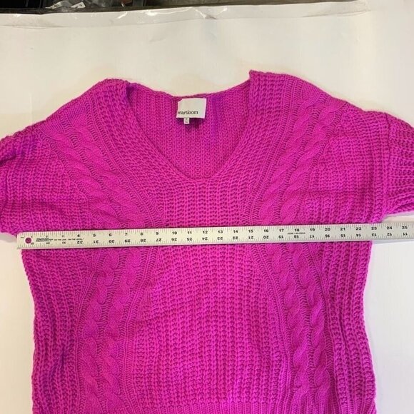 Heartloom Women's Evon V-Neck Cable Knit Long Sleeve Sweater Size M - Picture 9 of 11